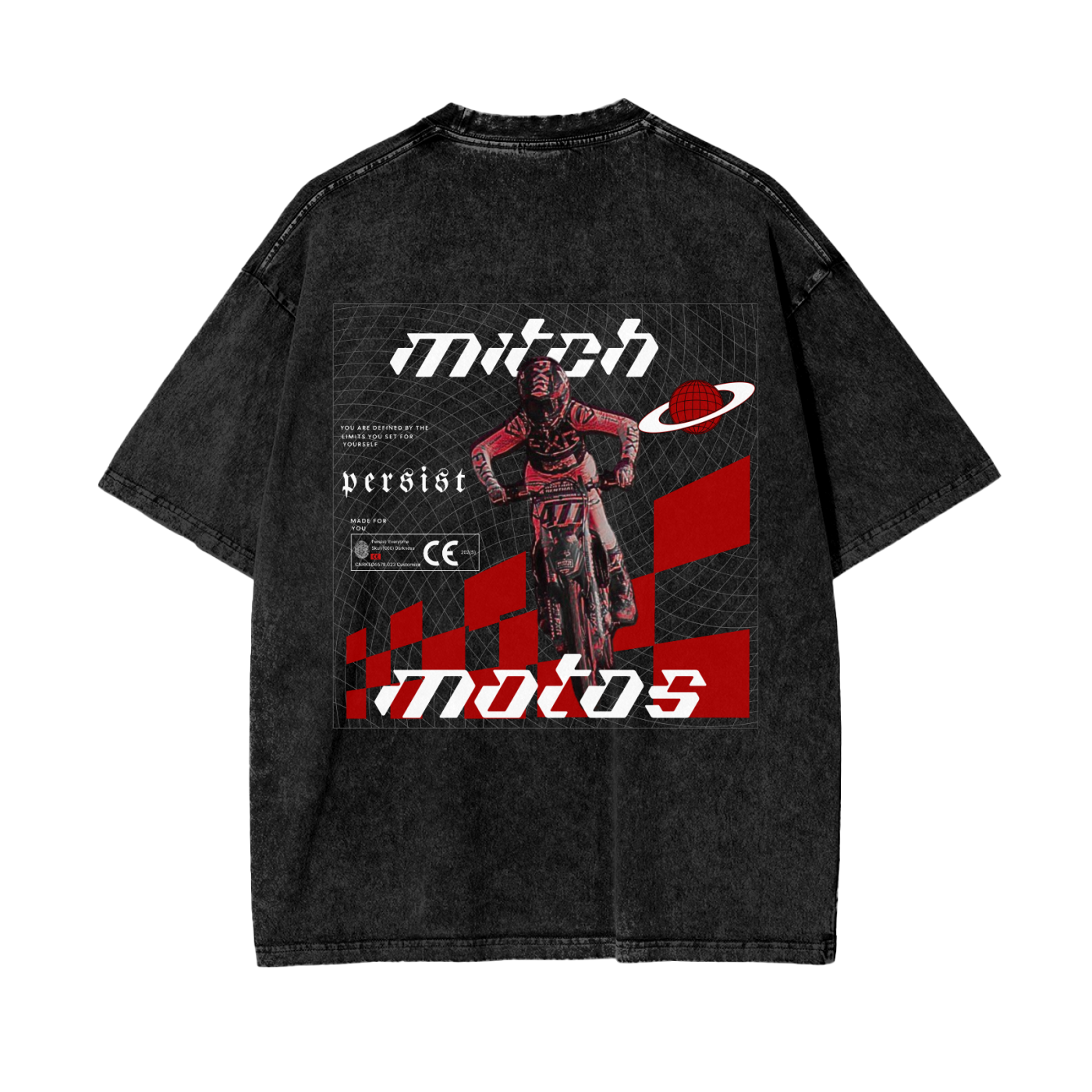 MitchMotos Oversize Snow Washed T-Shirt