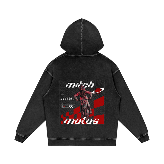 MitchMotos Acid Wash Oversize Hoodie